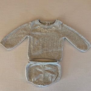 Janie & Jack Baby Girl Sweater Outfit